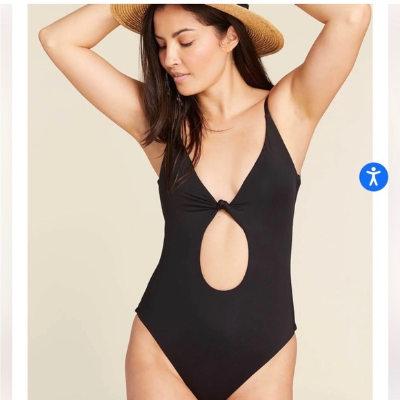 Andie Other - Andie Swim The Santorini One Piece in Black NWT size 3XL